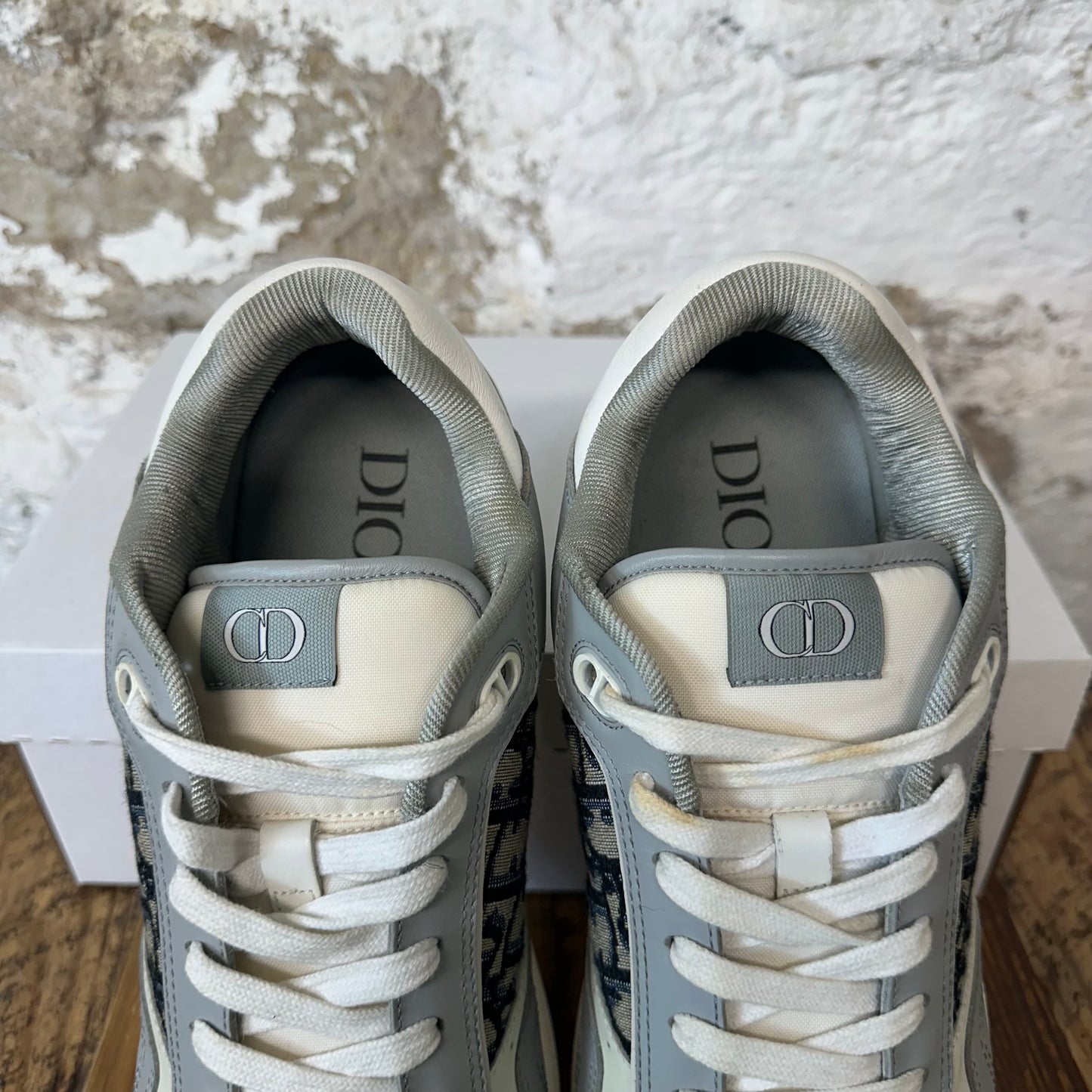 Dior B27 Oblique Grey White Sneaker Sz 12.5 (45.5)