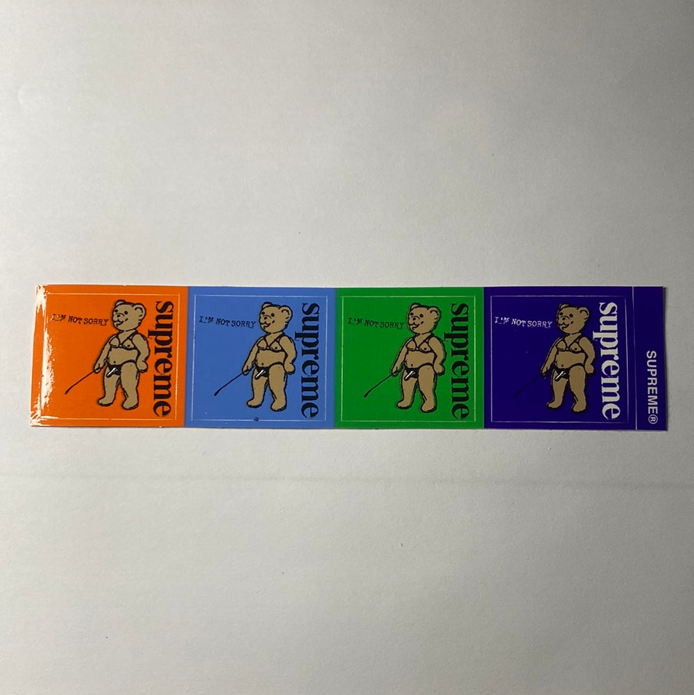 Supreme I’m Not Sorry Mini Sticker