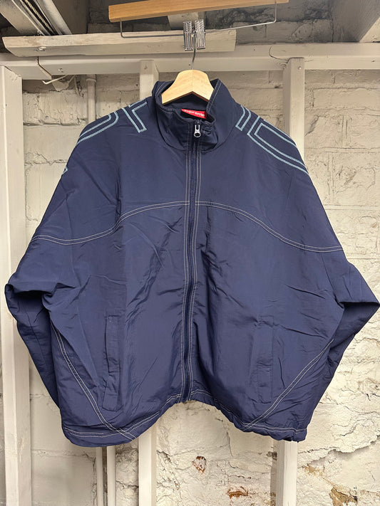 Supreme Shoulder Spellout Navy Jacket Sz S