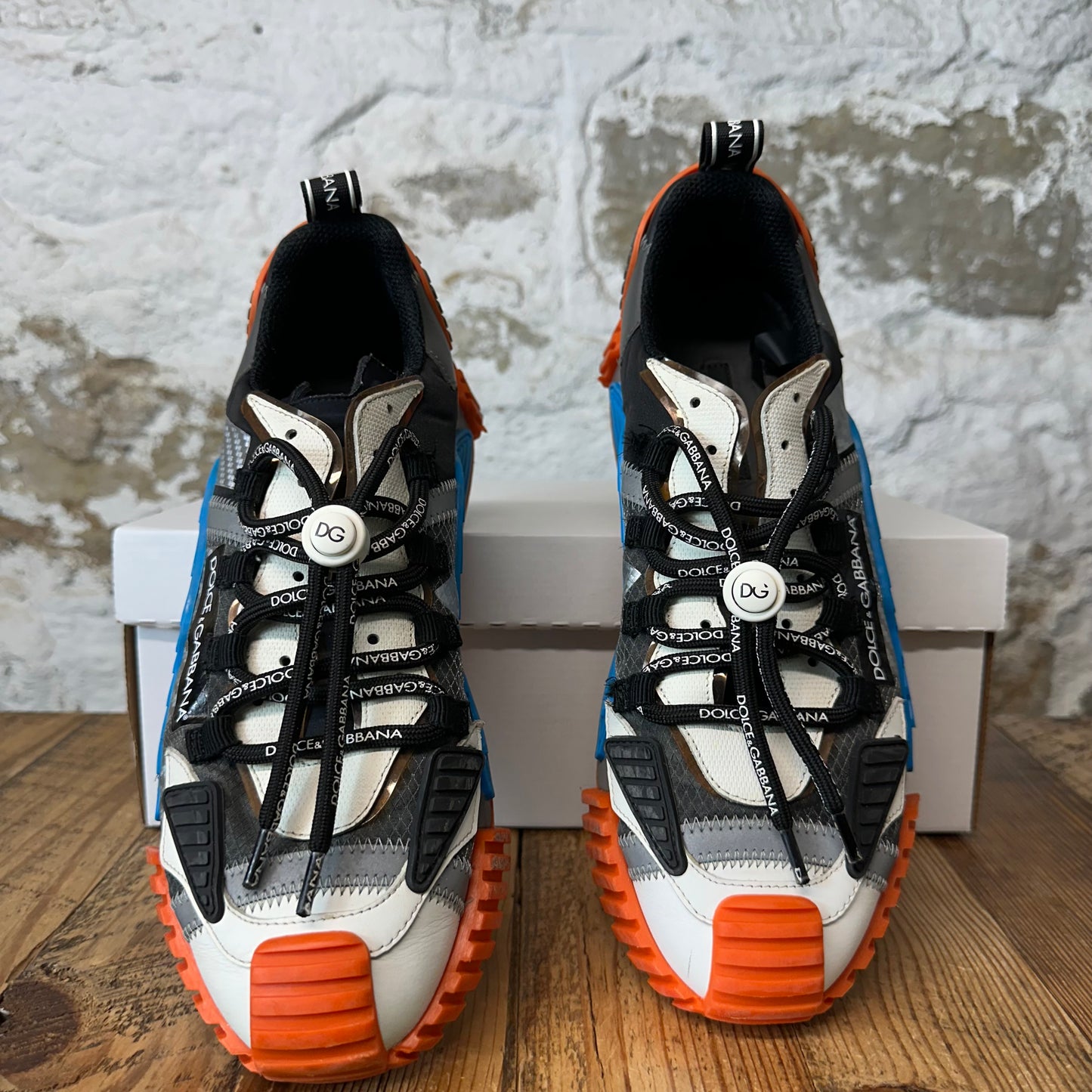 Dolce Gabbana Blue Orange Black NS-1 Sneaker Sz 9.5 (42.5)