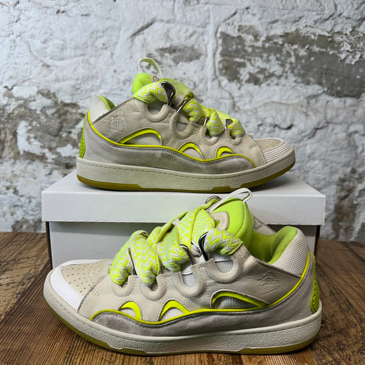 Lanvin Curb Yellow Grey White Sneaker Sz 10 (43)