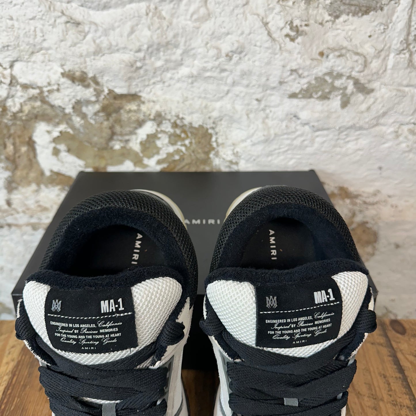 Amiri MA-1 Black Gray White Sneaker Sz 15 (48)