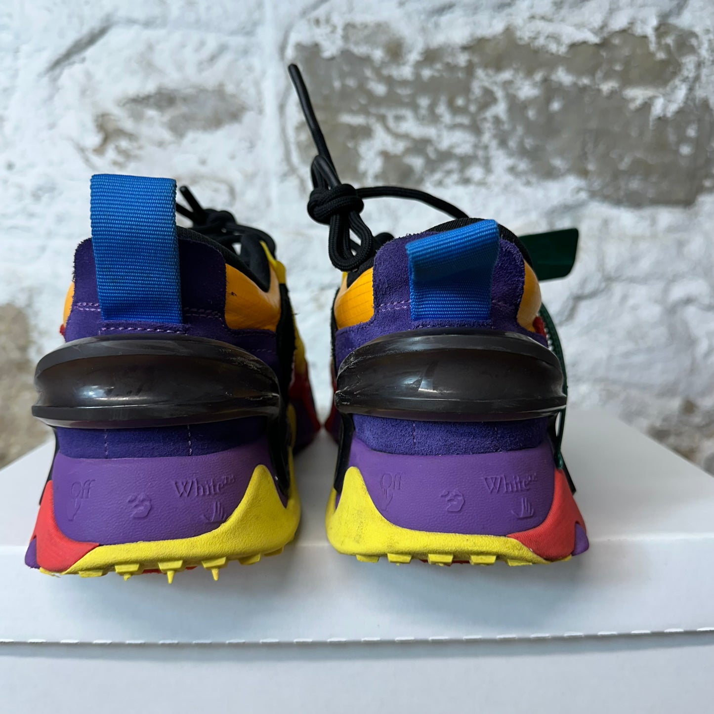 Off-White ODSY 2000 Yellow Red Purple Sneaker Sz 9 (42)