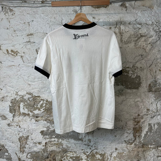 Louis Vuitton Lovers Interstate T-shirt White Sz M (Stained)