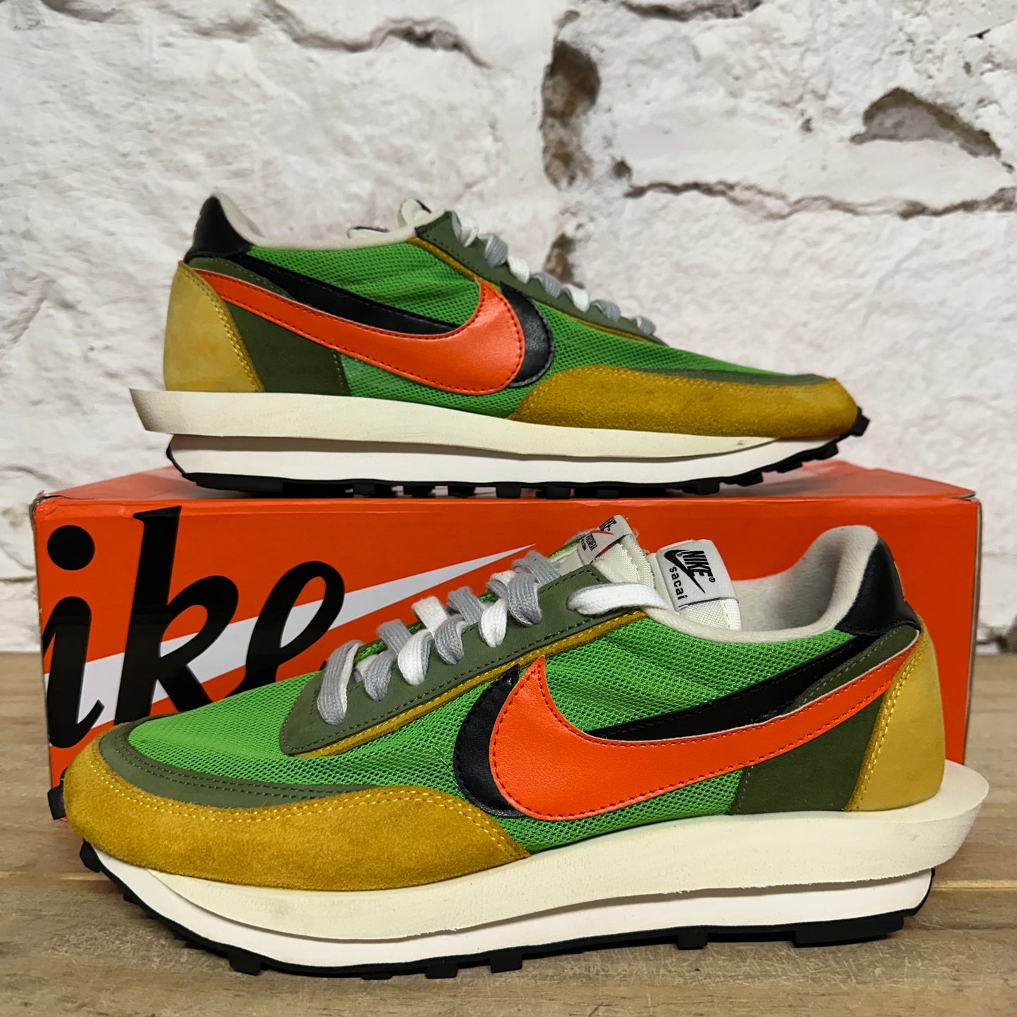 Nike LD Waffle sacai Green Gusto Sz 10.5