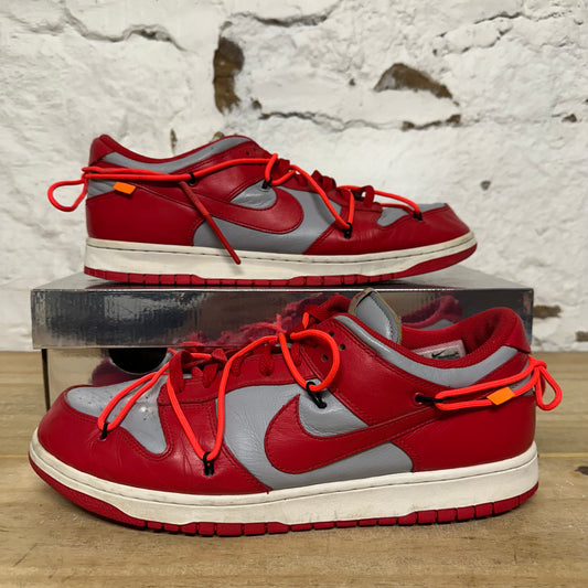 Nike Dunk Low Off-White University Red Sz 12.5