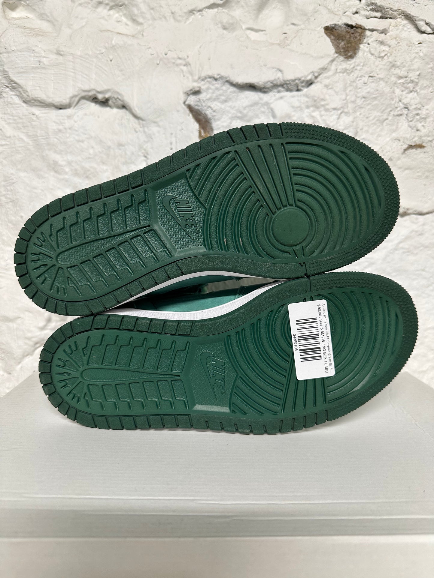 Air Jordan 1 High Zoom CMFT Emerald Green Sz 5.5 (7W)
