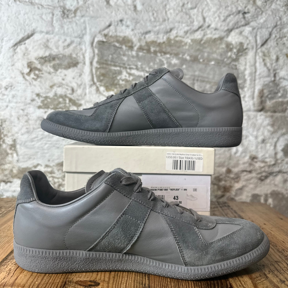 Maison Margiela Replica Grey Sneaker Sz 10 (43)