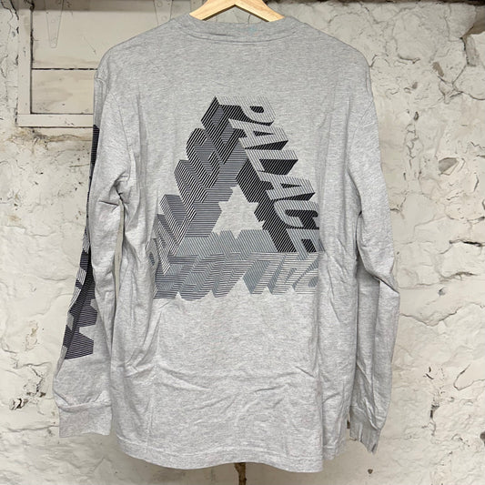 Palace Triangle Grey L/S T-Shirt Sz M