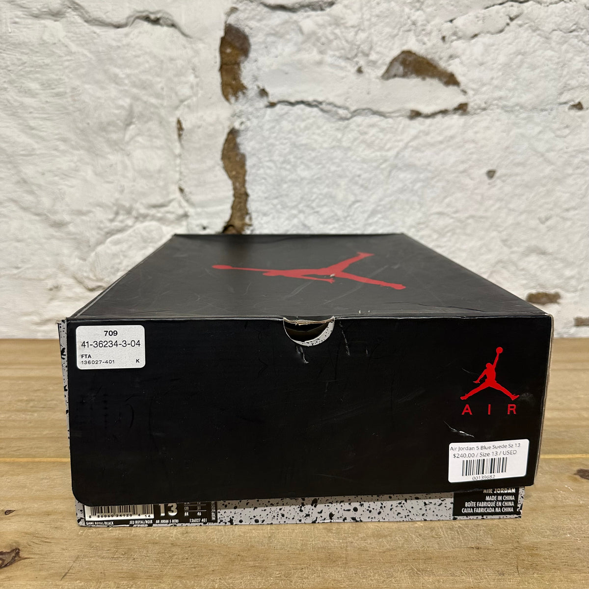 Air Jordan 5 Blue Suede Sz 13