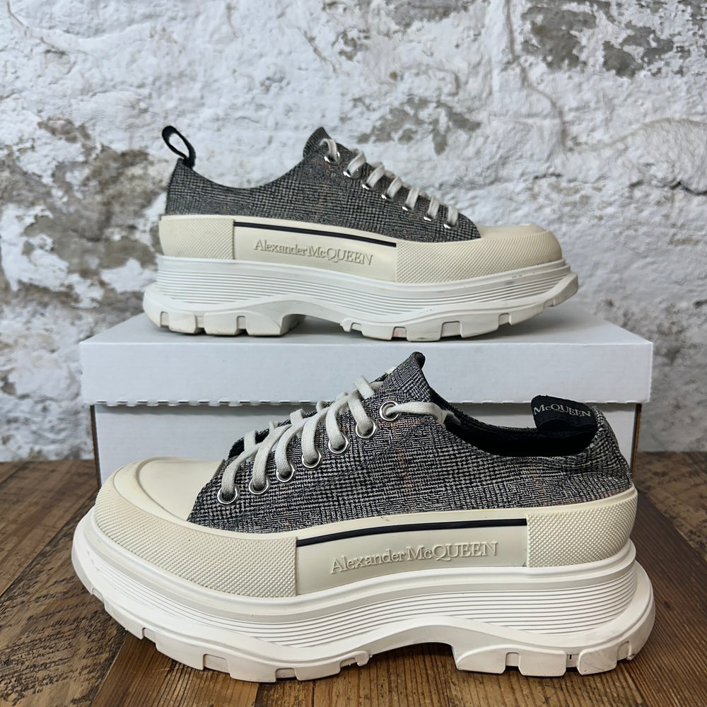 Alexander Mcqueen Multicolor Canvas Tread Low White Sz 7 (40) No Box