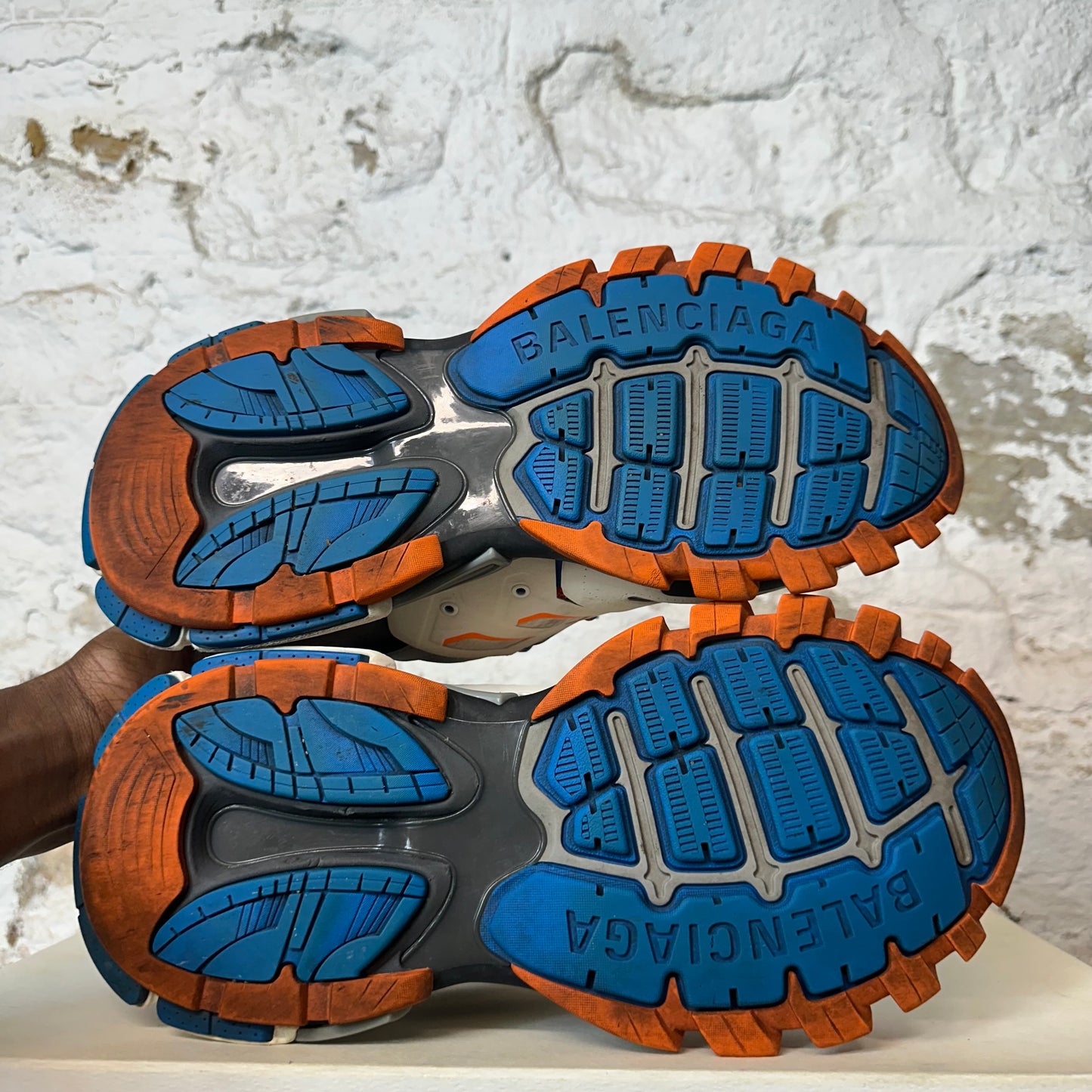 Balenciaga Track Runner Cream Grey Orange Sneaker Sz 11 (44)