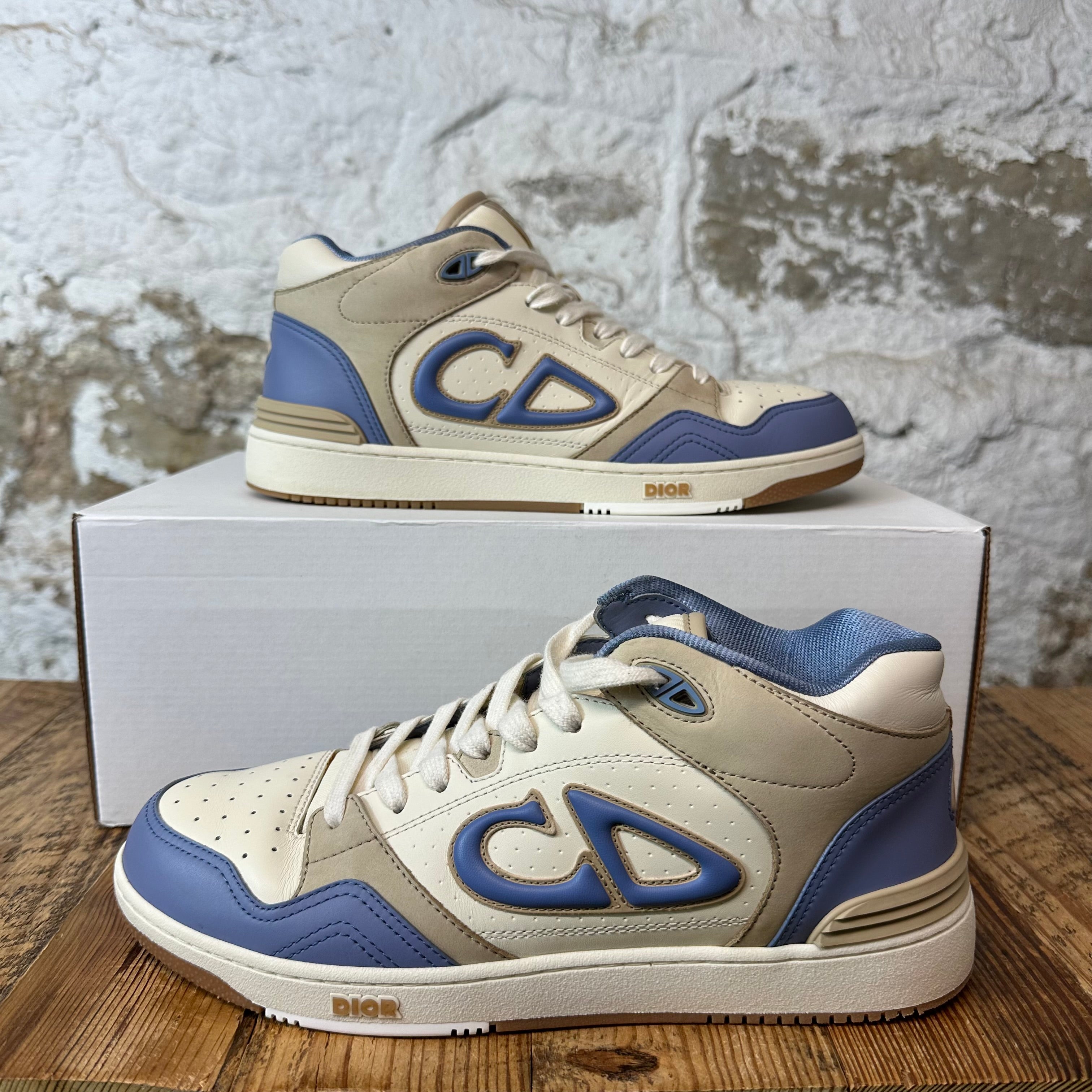 Dior B57 Mid Blue Beige White Sneaker Sz 7 (40)