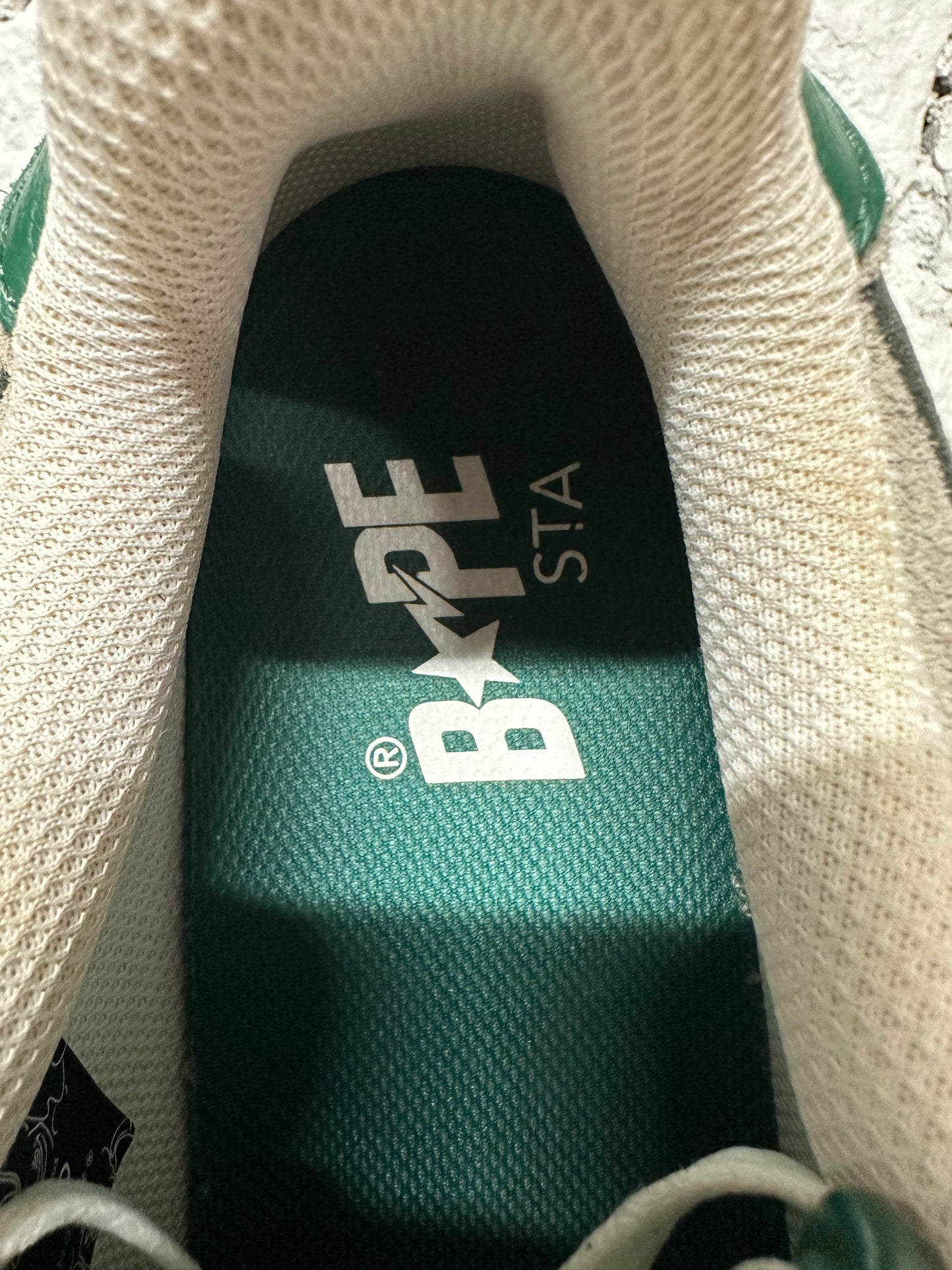 Bape Sk8sta Green Grey Sz 9