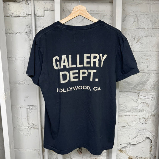 Gallery Dept Black Classic Logo T-Shirt Sz L