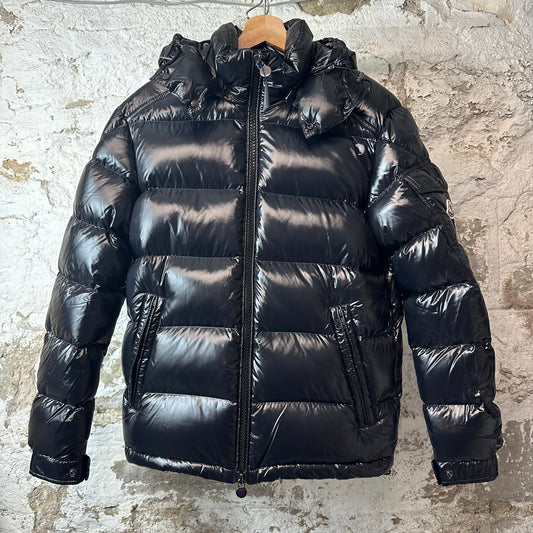 Moncler Maya Giubbotto Puffer Jacket Black Sz M (3) DS