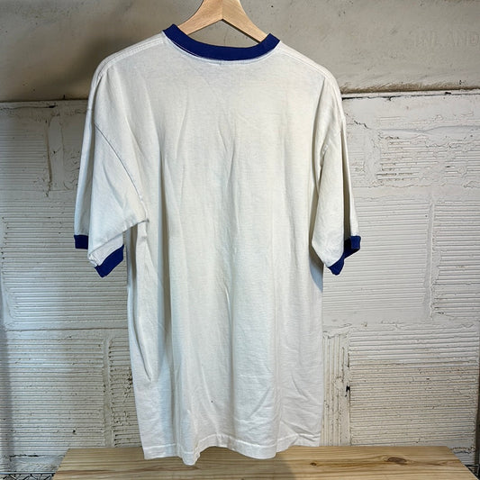 Just Say Fro Stanley Desantis White Tee Sz L