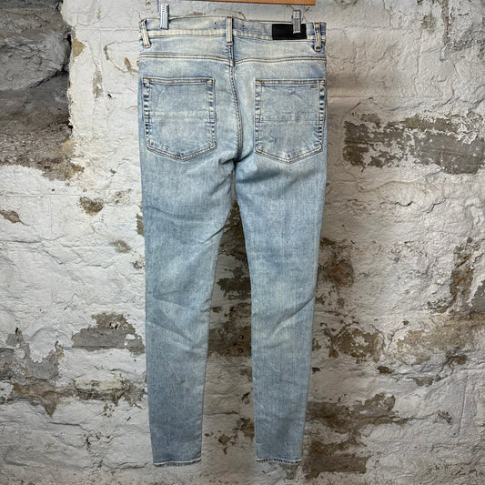 Amiri MX1 Tie Dye Washed Blue Denim Jeans Sz 32