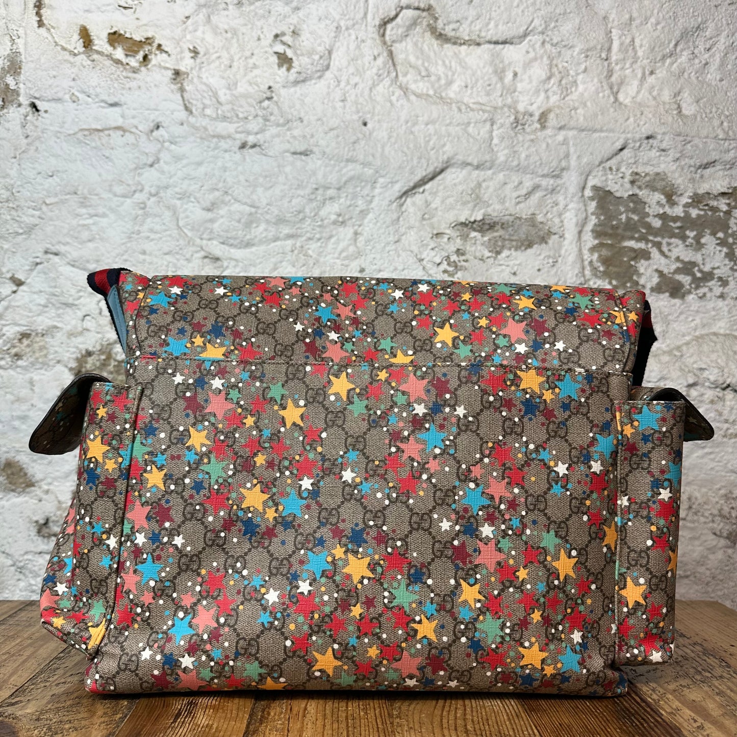 Gucci GG Supreme Stars Diaper Bag