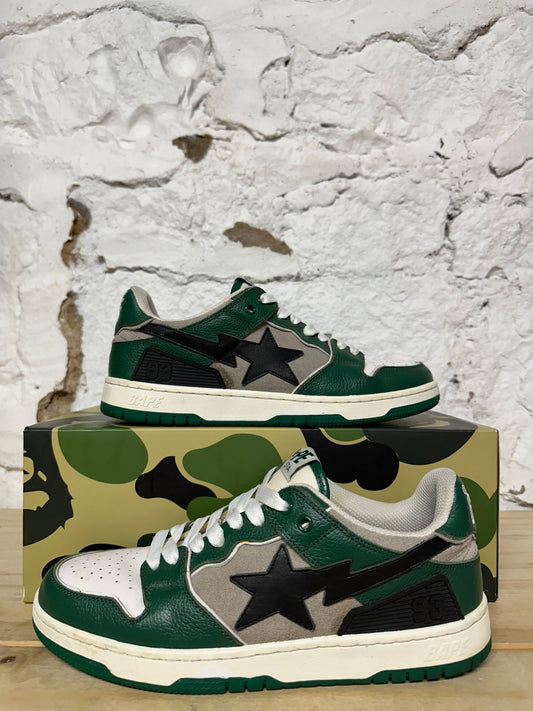 Bape Sk8sta Green Grey Sz 9