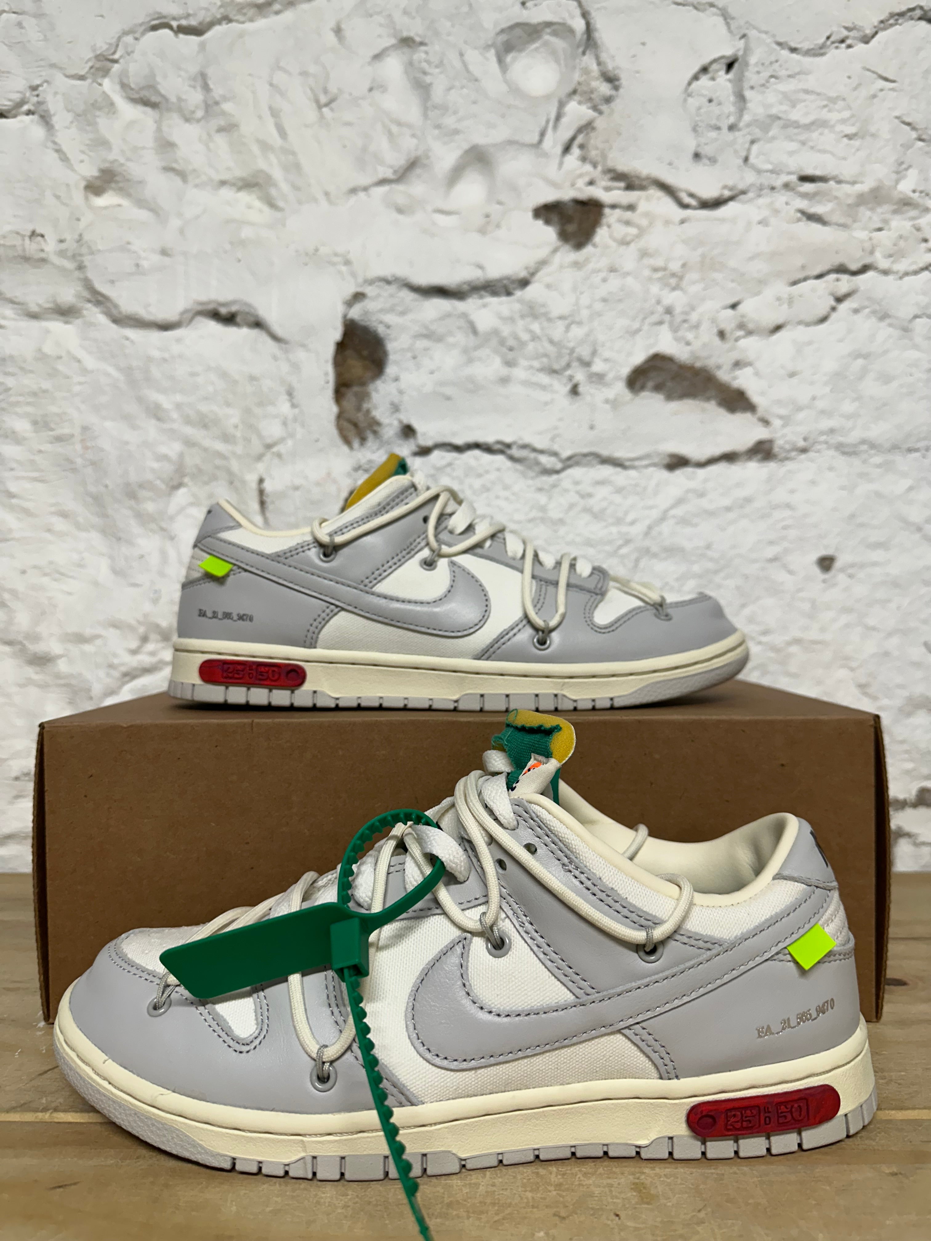 Nike Dunk Low Off-White Lot 25 Sz 8.5