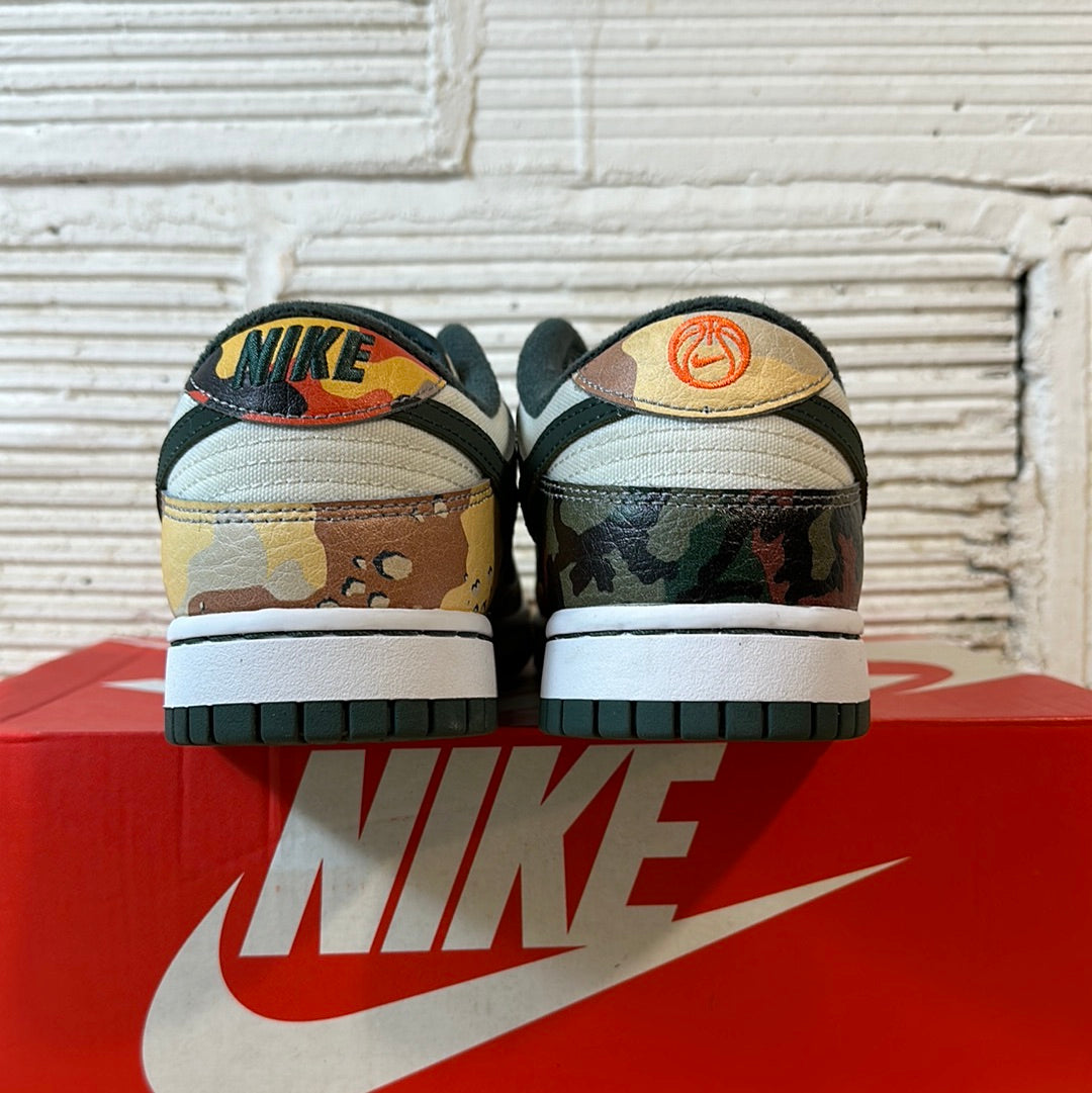 Nike Dunk Low Sail Multi-Camo Sz 8