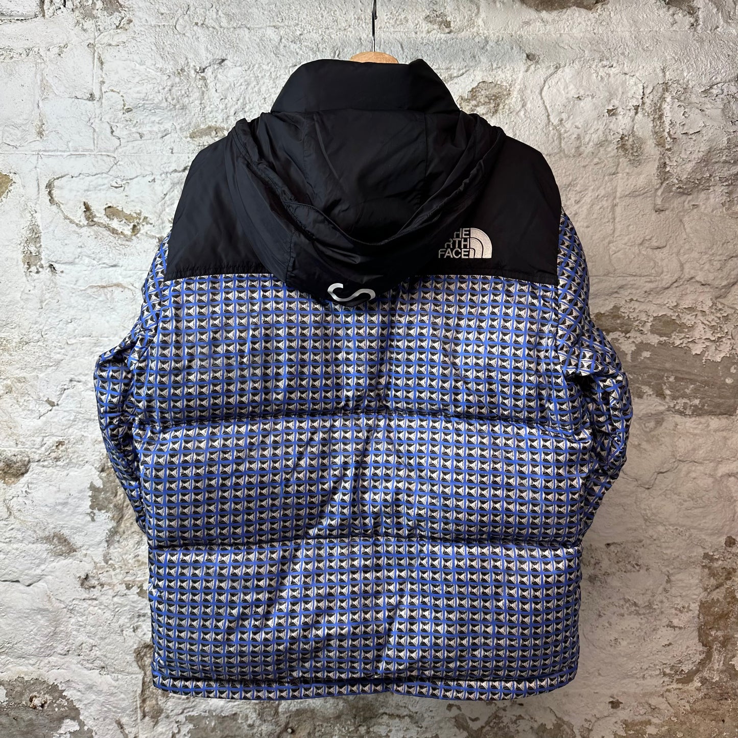 Supreme TNF Blue Studded Puffer Jacket Sz S