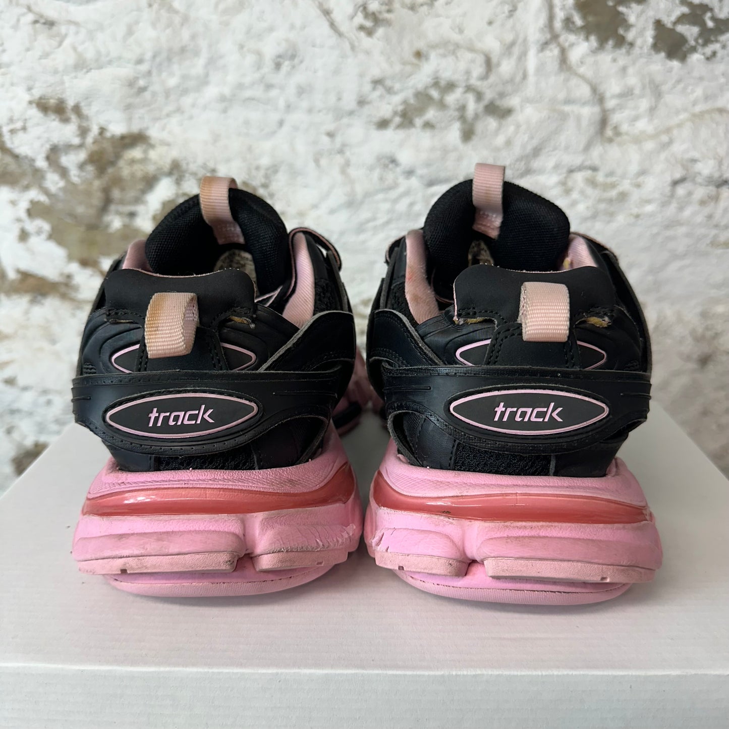 Balenciaga Track Black Pink Sneaker Sz 6.5 (39) No Box