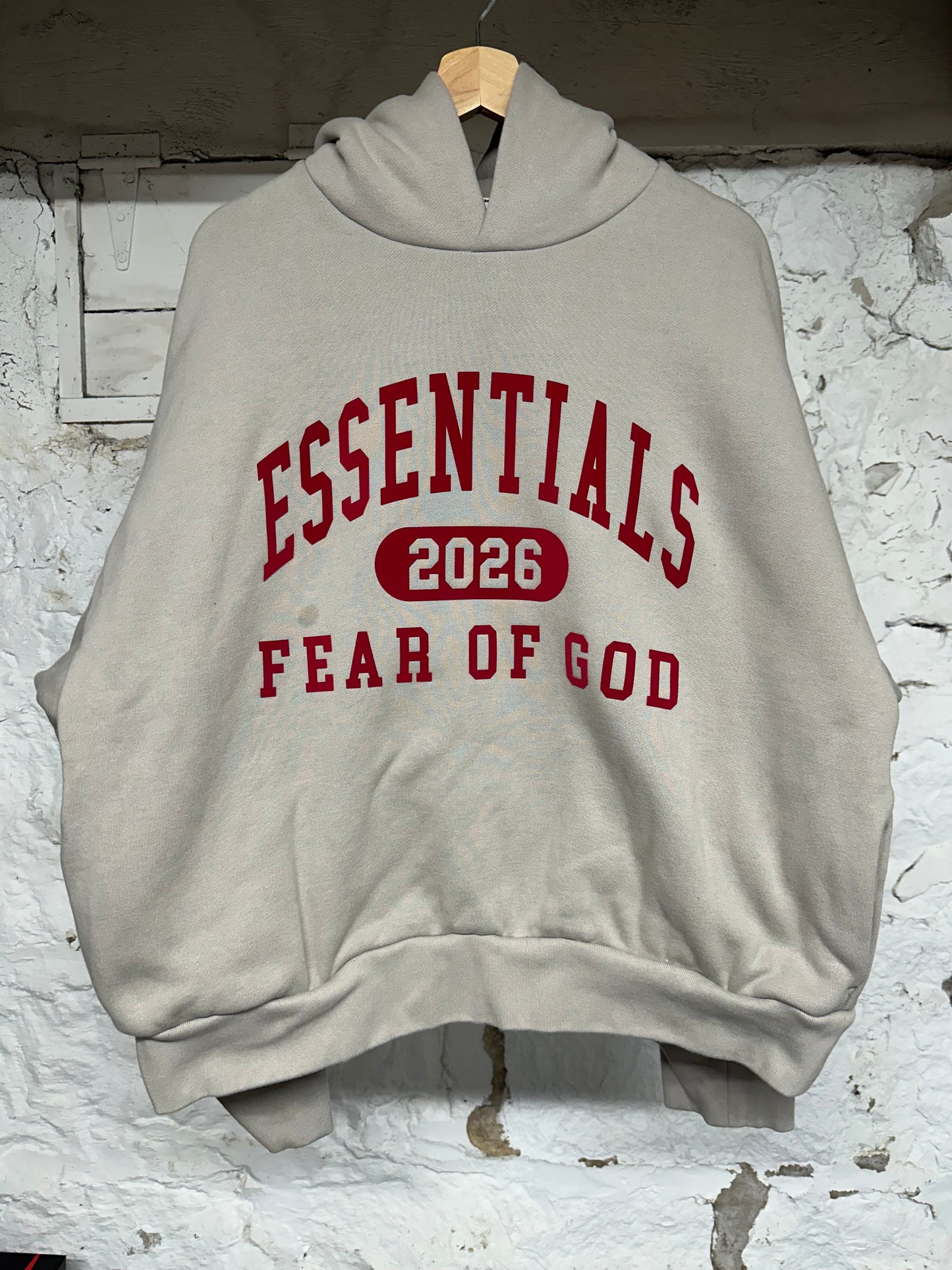 Fear of God Essentials 2026 Tan Hoodie Sz XL
