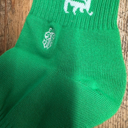Chrome Hearts Spellout Green Socks DS