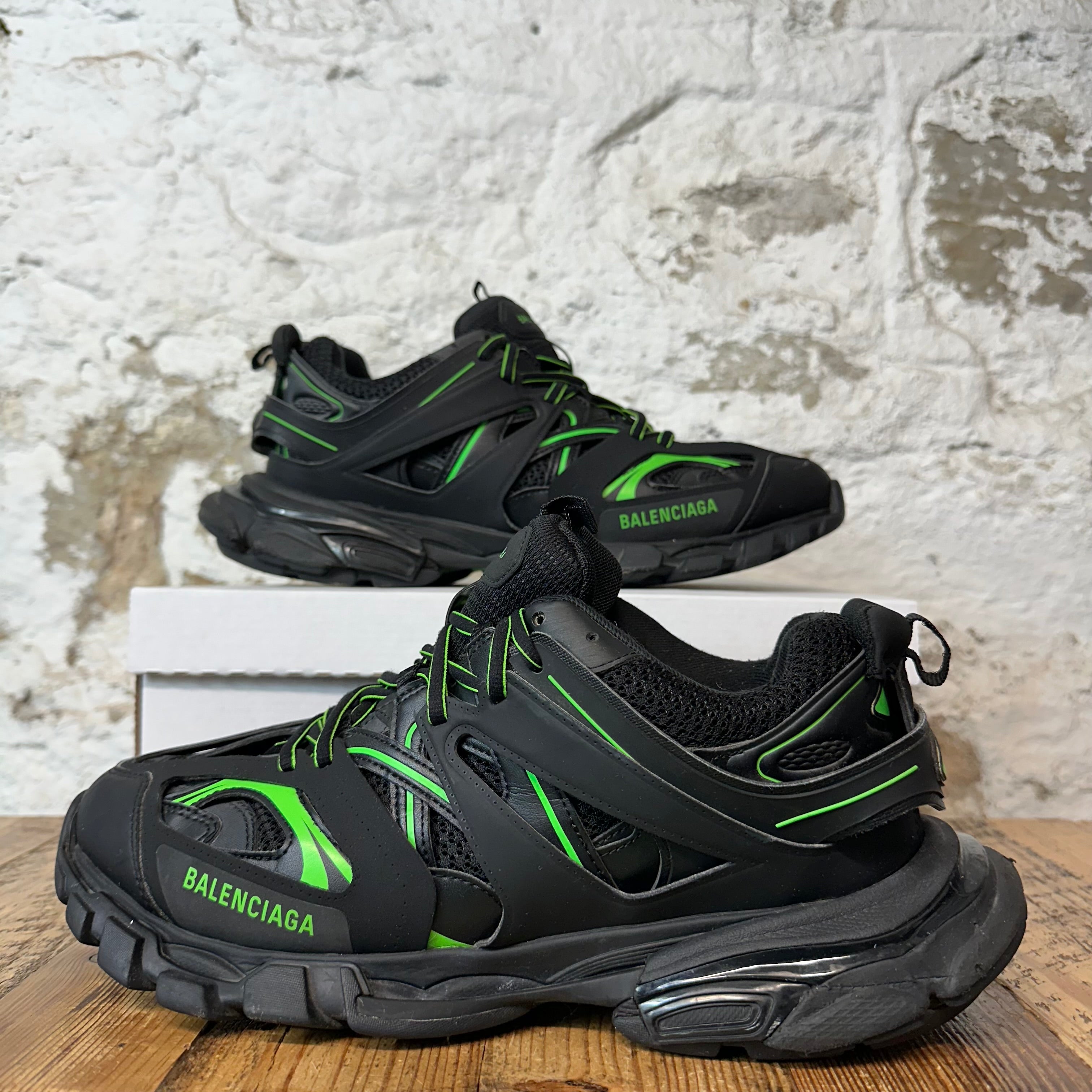Balenciaga Track Runner Black Green Sneaker Sz 11 (44)