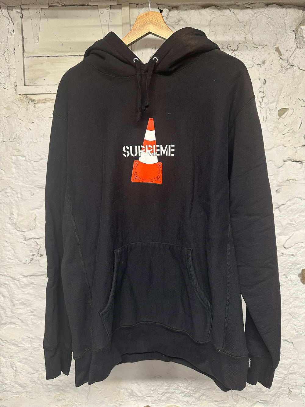 Supreme Traffic Cone Black Hoodie Sz XL