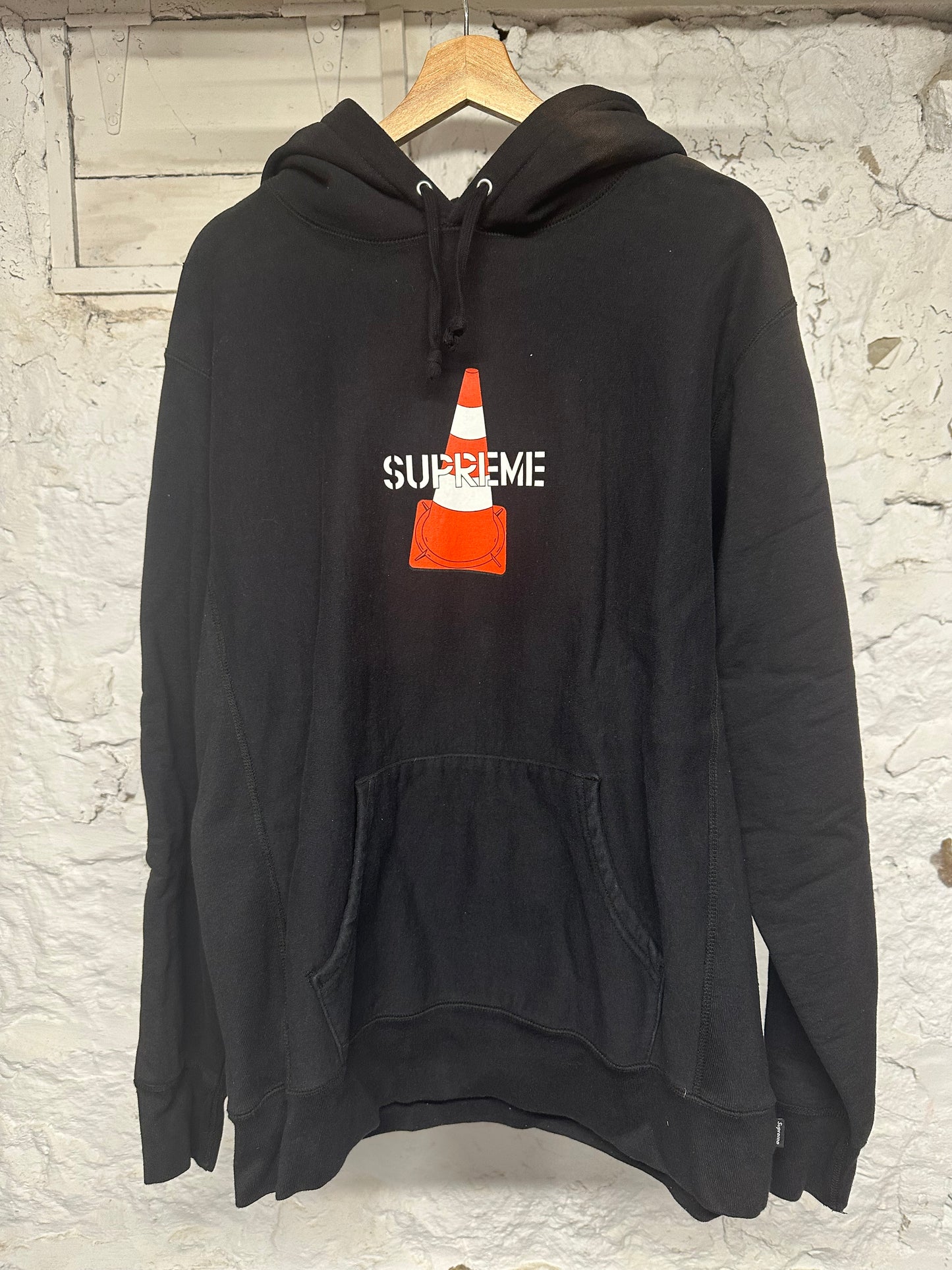 Supreme Traffic Cone Black Hoodie Sz XL