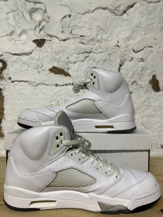 Air Jordan 5 White Metallic Sz 11.5