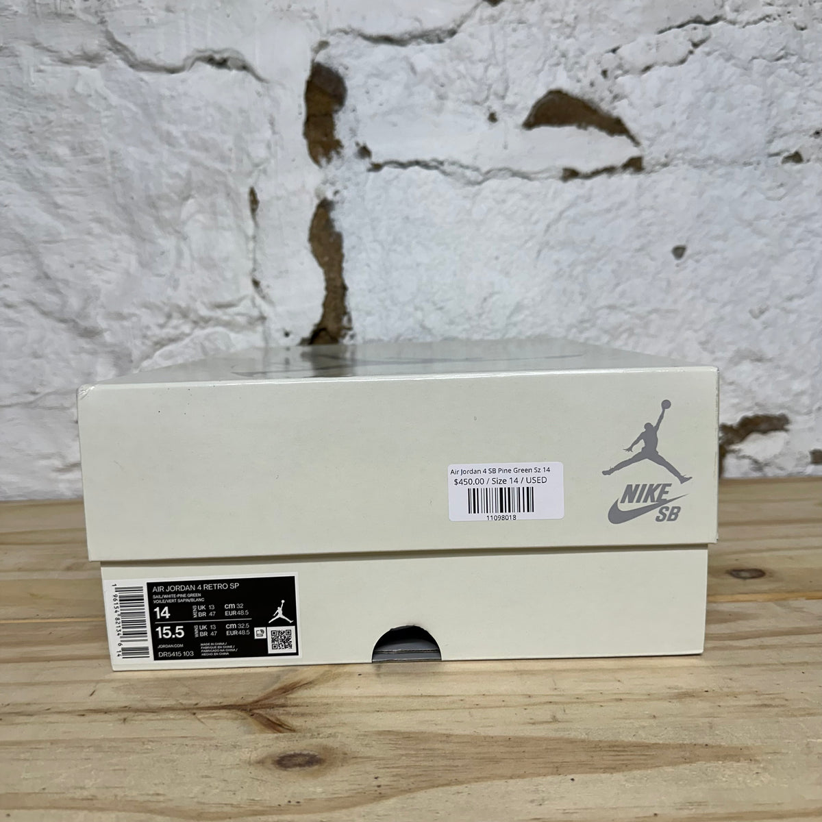 Air Jordan 4 SB Pine Green Sz 14