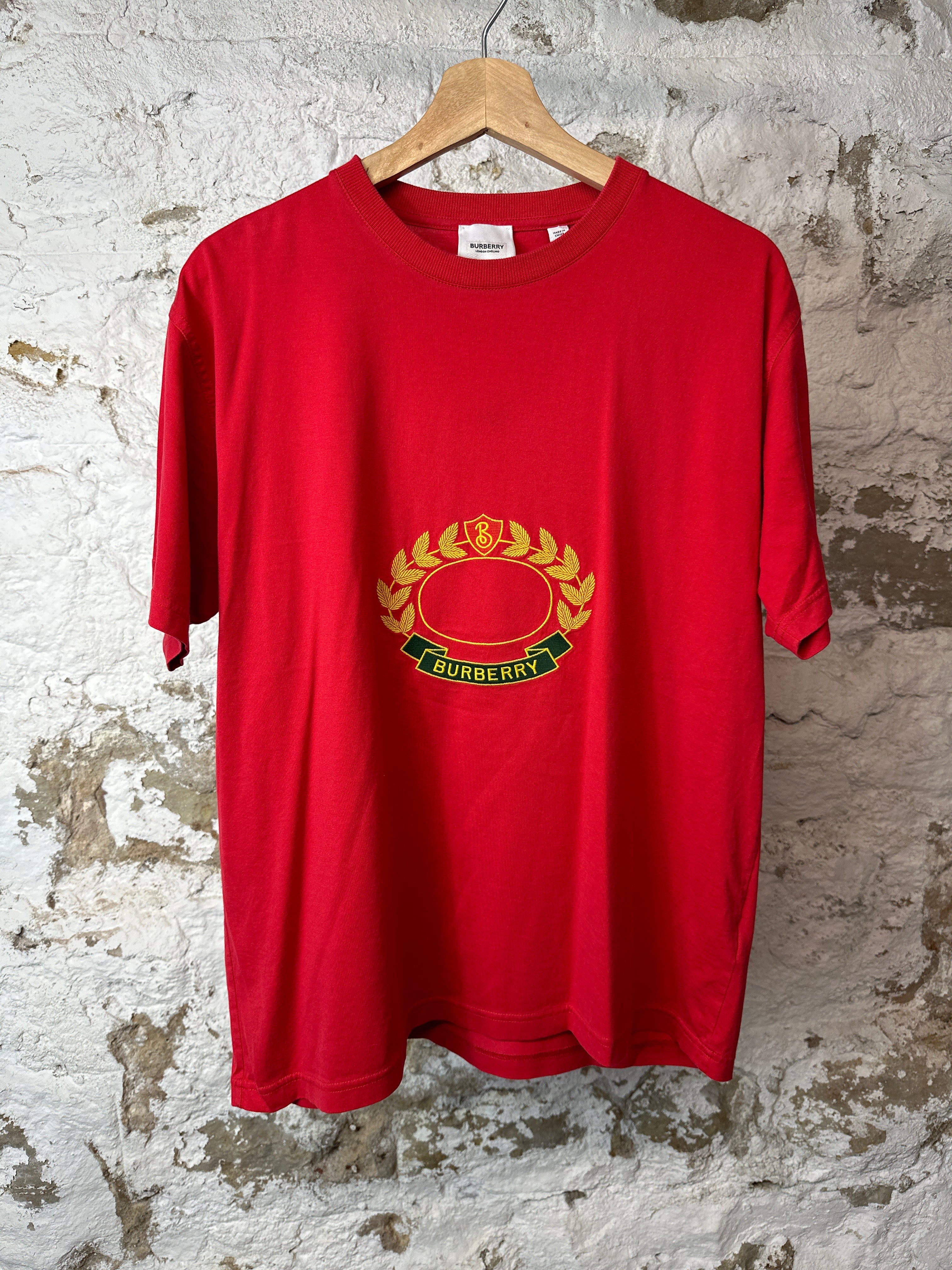 Burberry Red Crest T-shirt Sz XS