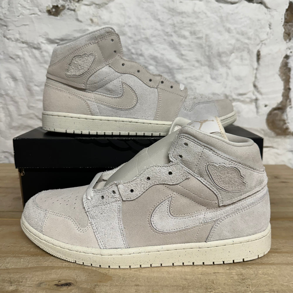 Air Jordan 1 Mid Craft Pale Ivory Sz 11.5 DS