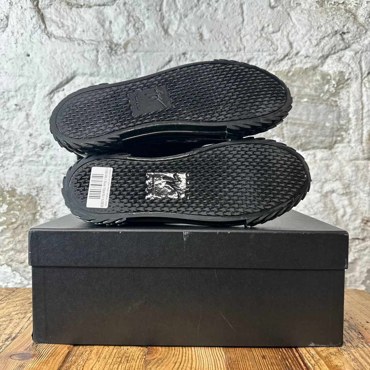 Giuseppe Zanotti Black Patent Blabber Sneaker Sz 10 (43)