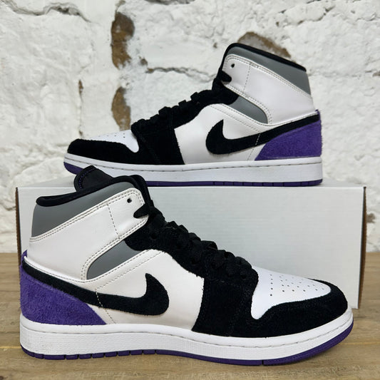Air Jordan 1 Mid SE Purple Sz 8