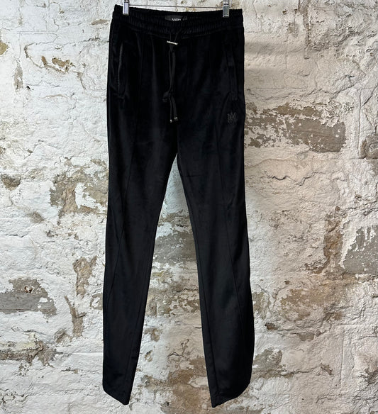 Amiri Black MA Velour Track Pants Sz S