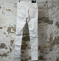 Amiri MX1 White Leather White Denim Jeans Sz 29