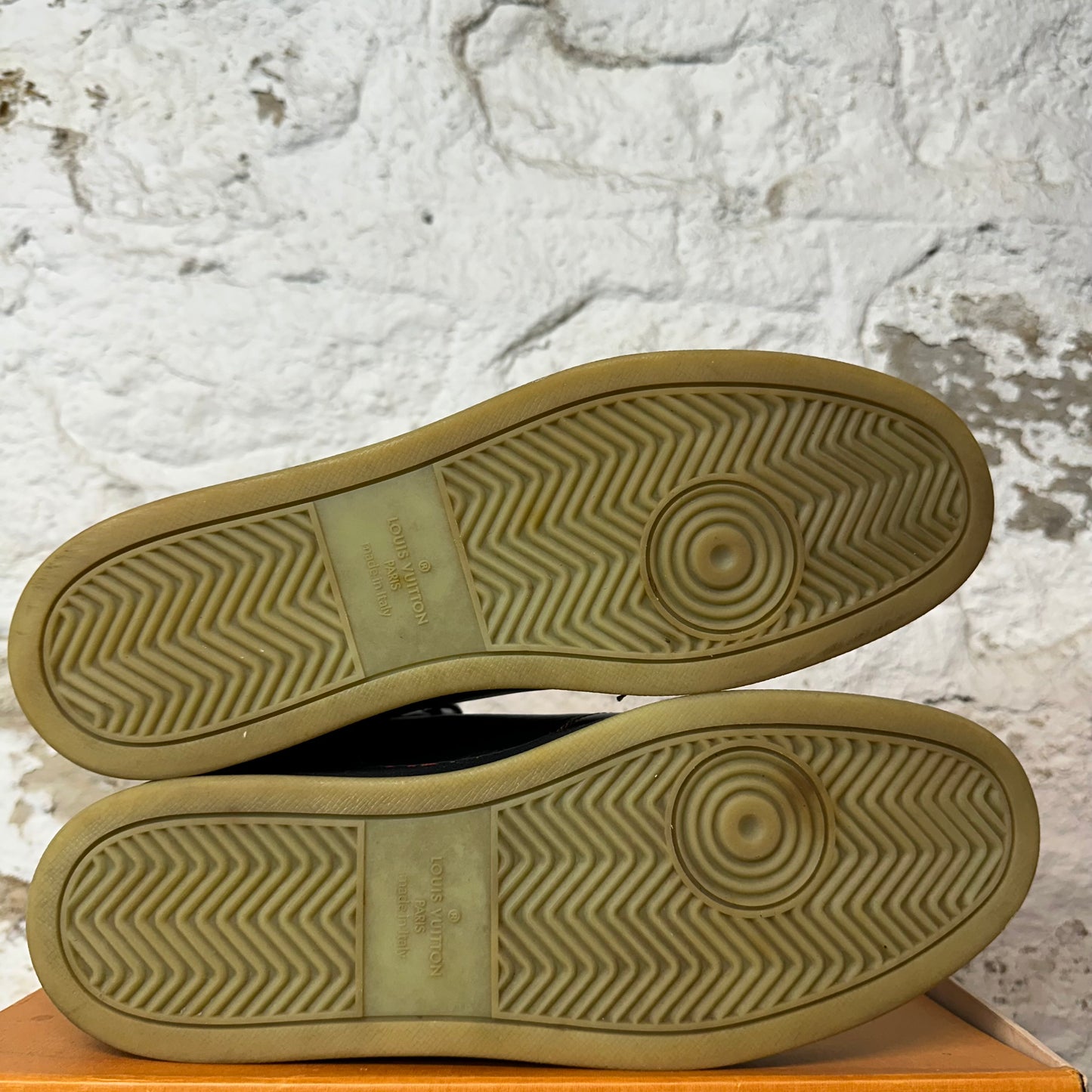 Louis Vuitton High Black Rainbow Rivoli Sneaker Sz 12.5 (11LV)