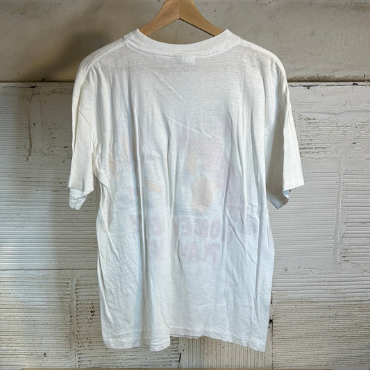 Bootleg Bart Simpson Clown White Tee Sz L