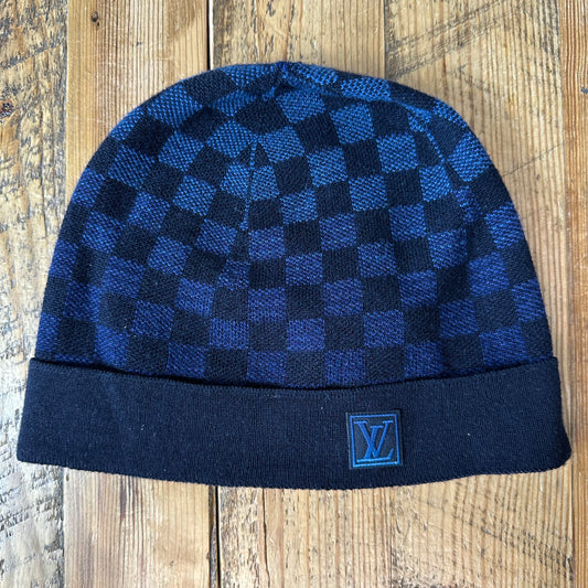 Louis Vuitton Navy Damier Gradient Beanie