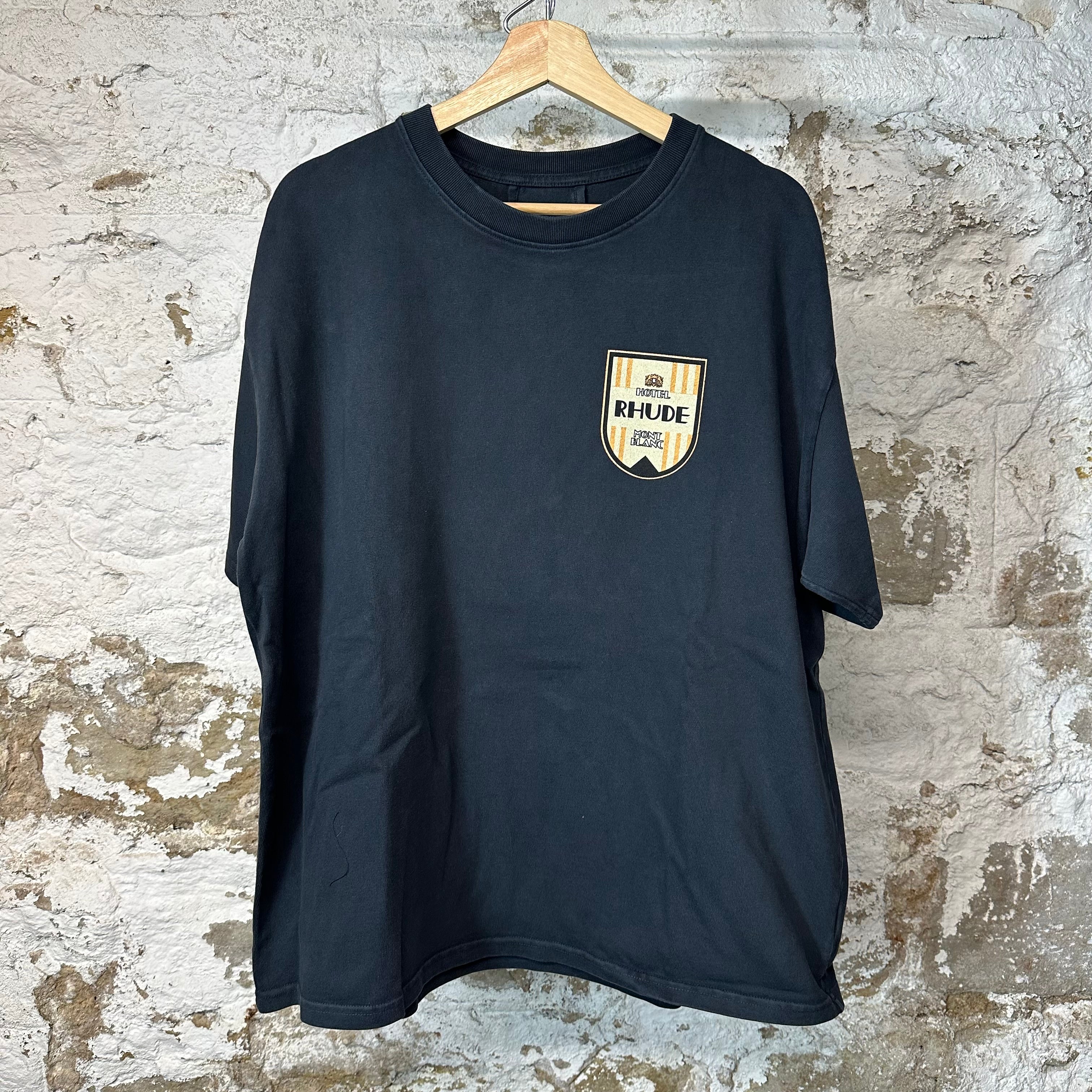 Rhude Mont Blanc Black T-Shirt Sz L