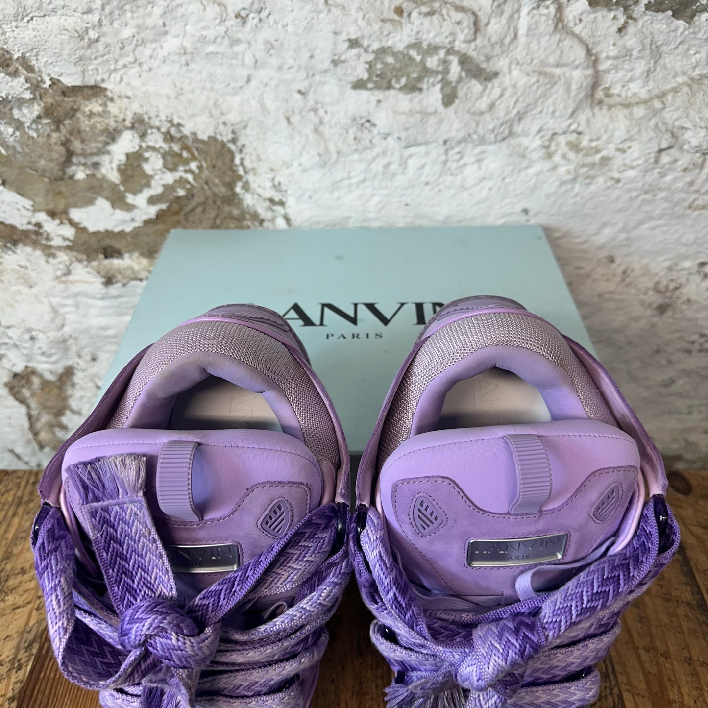 Lanvin Curb Purple Lilac Sneaker Sz 14 (47)