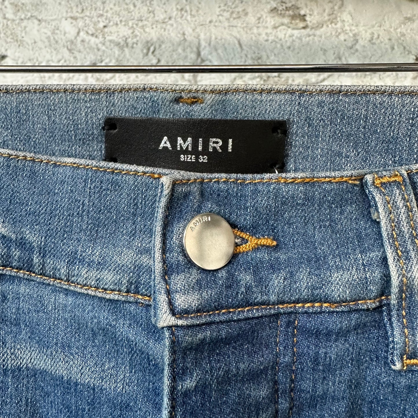 Amiri River Indigo Stack Denim Jeans