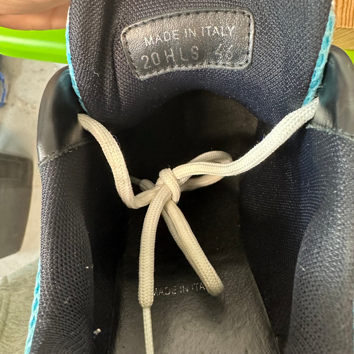 Dior B22 White Grey Teal Blue Sneaker Sz 13 (46)