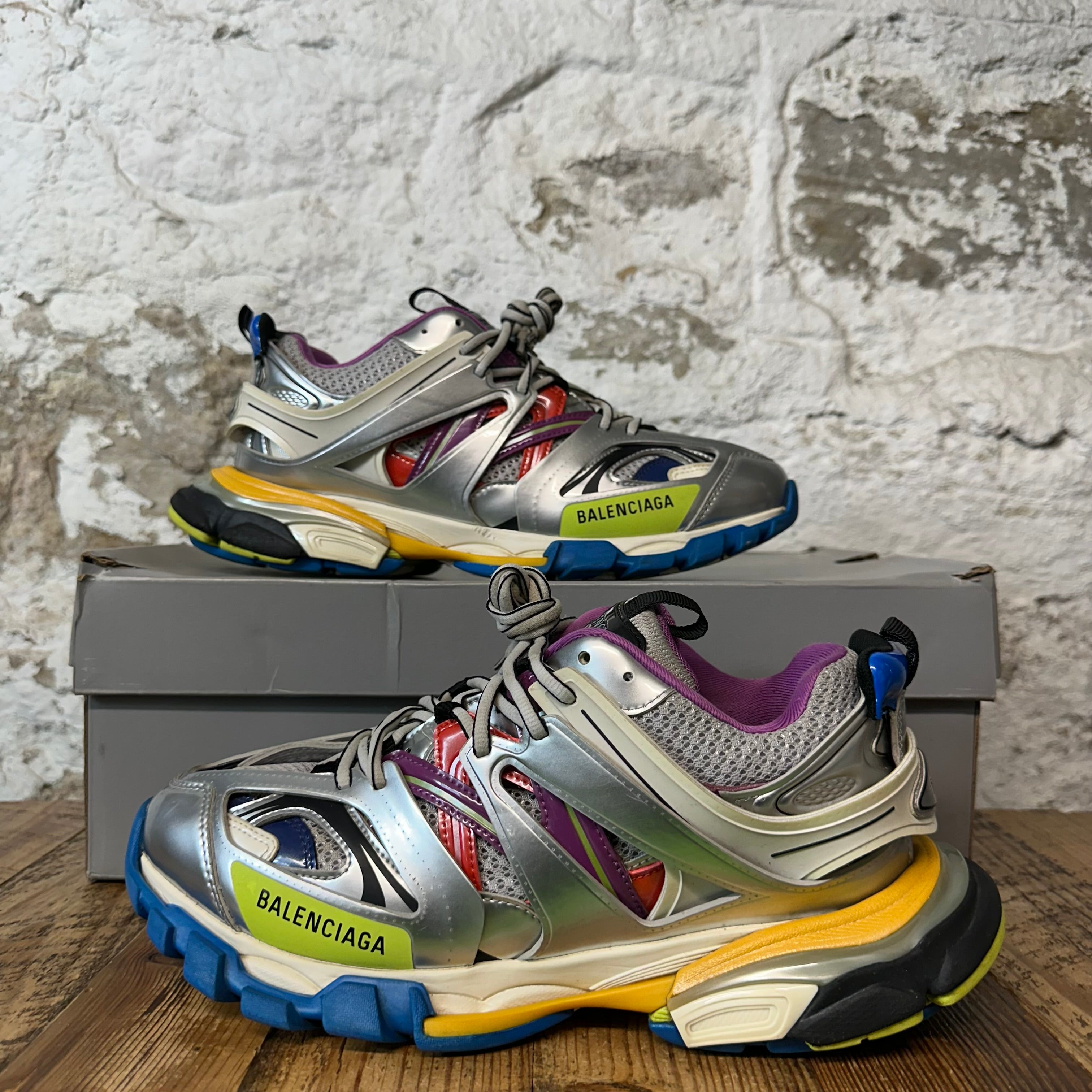 Balenciaga Track Runner Multicolor Silver Sneaker Sz 9 (42)