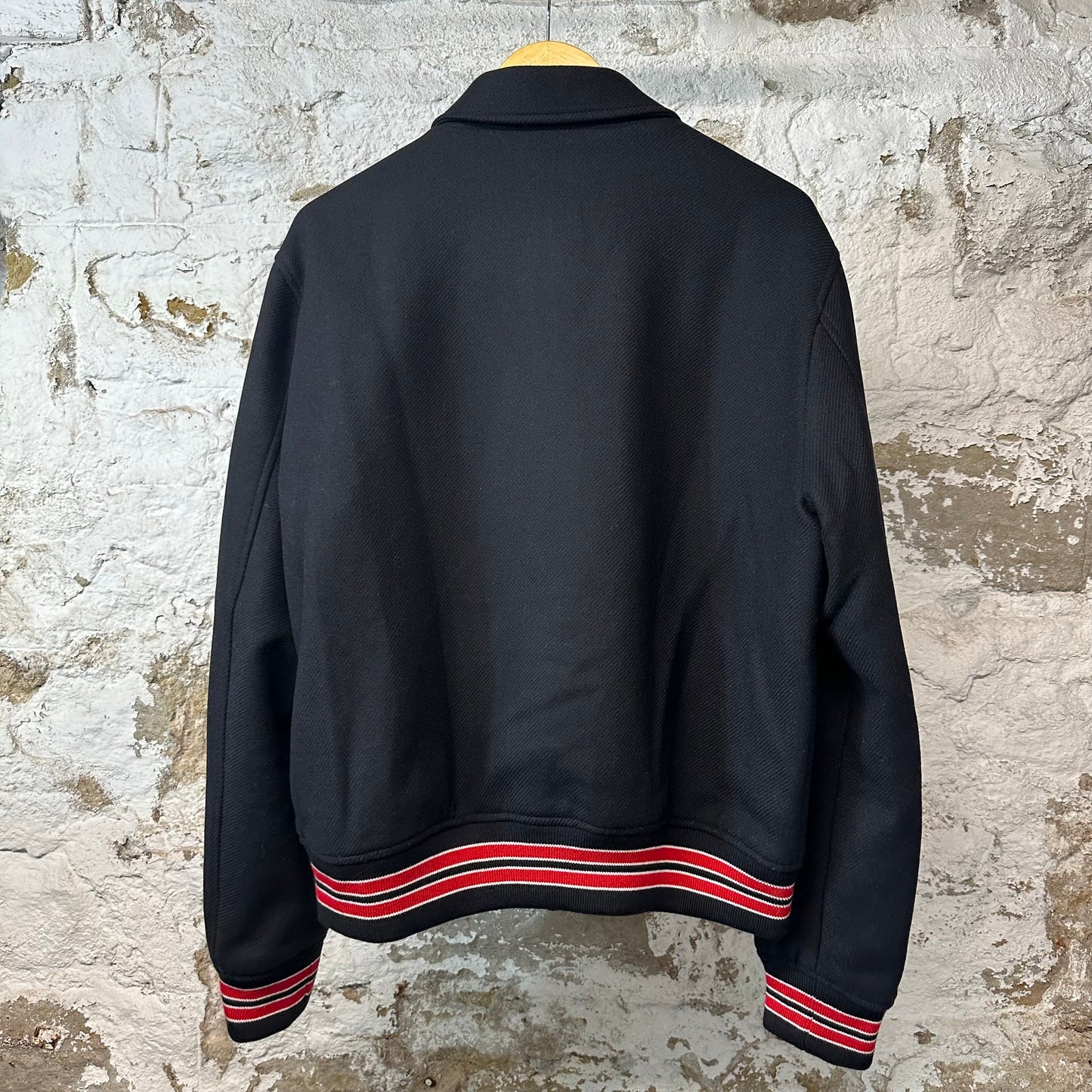 Amiri Black Red Bone Varsity Jacket Sz XL